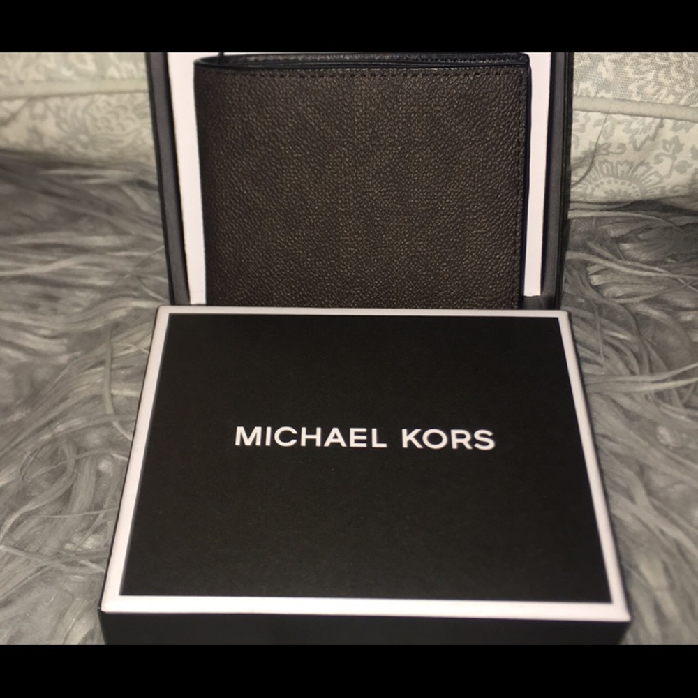 Michael Kors SLIM BILLFOLD Men’s wallet Jet - Picture 5 of 7